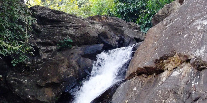 Permude waterfalls are one of the largest waterfalls in Kasargod with rocks bordering the pool