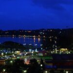 A beautiful view of Andaman and Nicobar at night with the backdrop of majestic clouds