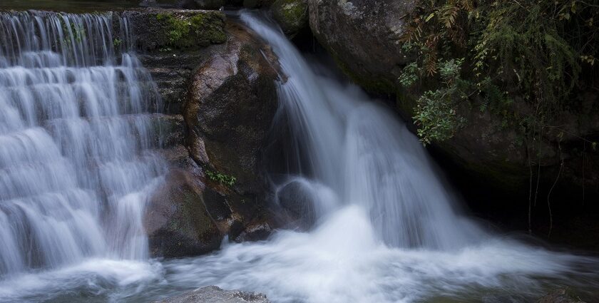 The fresh and natural streams of Karimutty Waterfalls in Kerala is a major tourist attraction