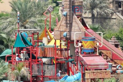 Aerial beautiful snap of an Adventure park in Dubai, UAE - Adventure Parks in Dubai