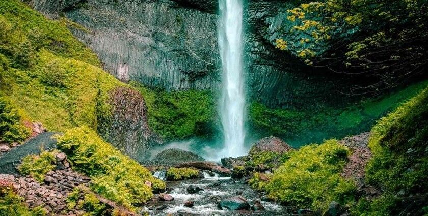 Beautiful snapshot of Adyanpara waterfall - Amidst the green jungle of Nilambur, Kerala