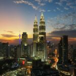 Bird’s eye view of Malaysia, showcasing the city's skyline and surrounding natural beauty.