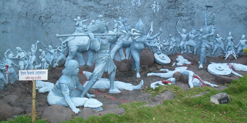 A beautiful snapshot sculpture of the Hindu gods - Places to visit in Tezpur, Assam
