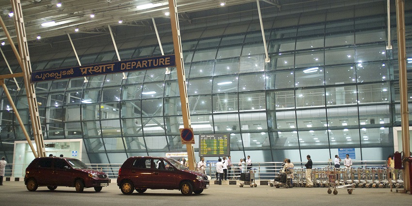 Beautiful picture of one of Kerala airport - Chellarkovil Waterfalls in Kerala