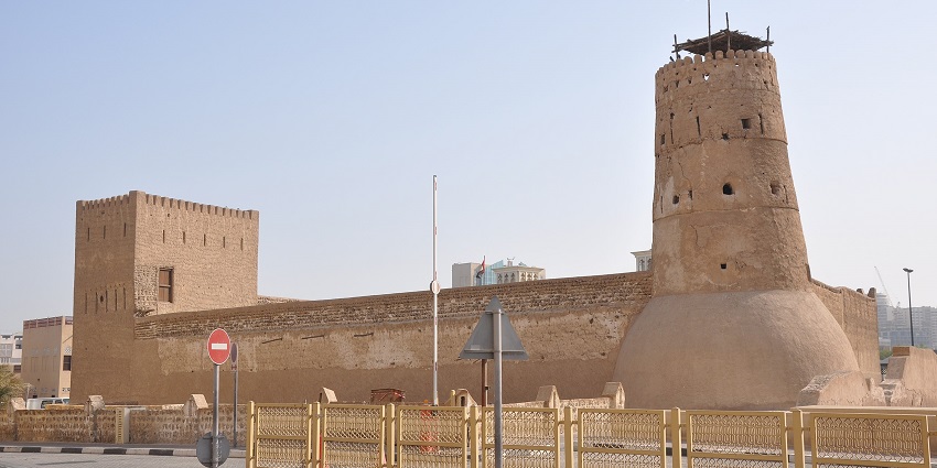 Backside view of the famous Al Fahidi Fort