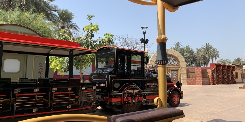 Still of a Train in the Al Montaza Waterpark - Waterparks in Dubai