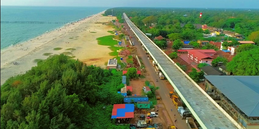 One of the most scenic beaches in Alleppey