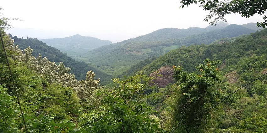 A view of the Ambanad Hills, which is one of the best places to visit in Kollam.