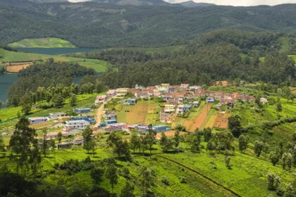 An aerial view of Ooty, which is one of the scenic places to visit in South India