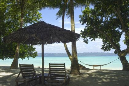 Karmatang Beach Mayabunder is a well-known beach for its turtle breeding grounds.