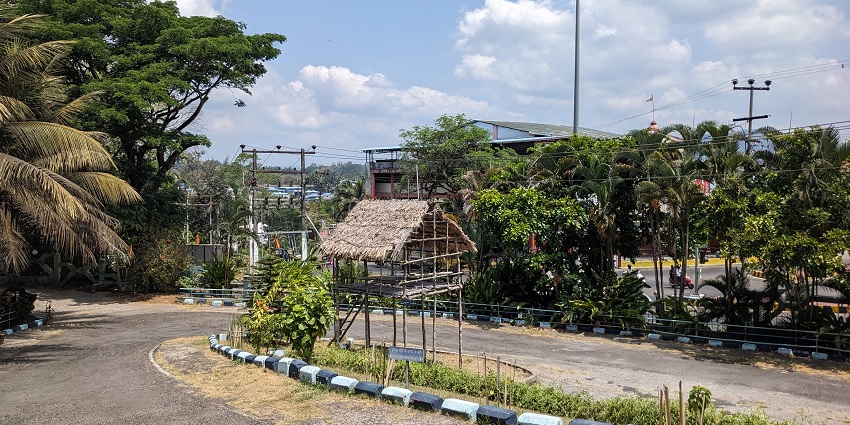 The entry of the Anthropological Museum, one of the most popular museums in Port Blair.