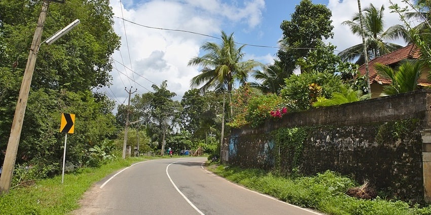 Clear sky and clean locality of Trivandrum surrounded with the lush green forest