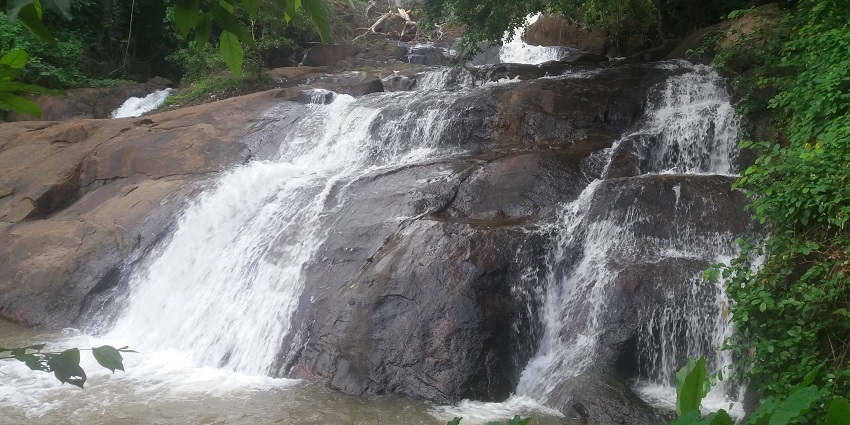 Scenic Waterfall stream coming down which is one of best places to visit in Kumarakom