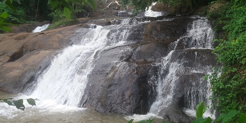 A beautiful snap of Aruvikuzhy Waterfalls in Kerala - Best places in Kerala