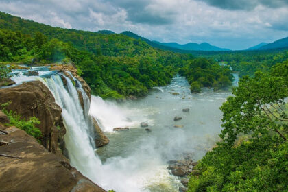 Enchanting view of Athirapally Falls- one of the most majestic hill stations in Kerala