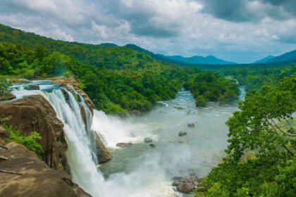 Athirapally Falls paints an enchanting colourful picture with its breathtaking scenery