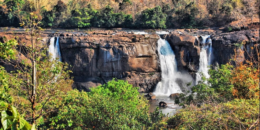 A view of the most visited waterfalls in Kerala