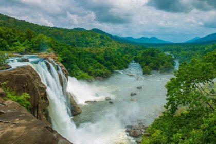 The Athirappilly falls getting full as the monsoon hits the western ghats and overflows the Chalakudy River