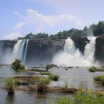 Athirappilly Falls is situated in Athirappilly panchayath, Chalakudy waterfalls Kerala