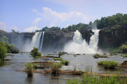 Athirappilly Falls is situated in Athirappilly panchayath, Chalakudy waterfalls Kerala