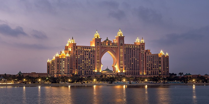 Enjoying a stay at Atlantis Hotel is one of the best things to do in Palm Jumeirah.