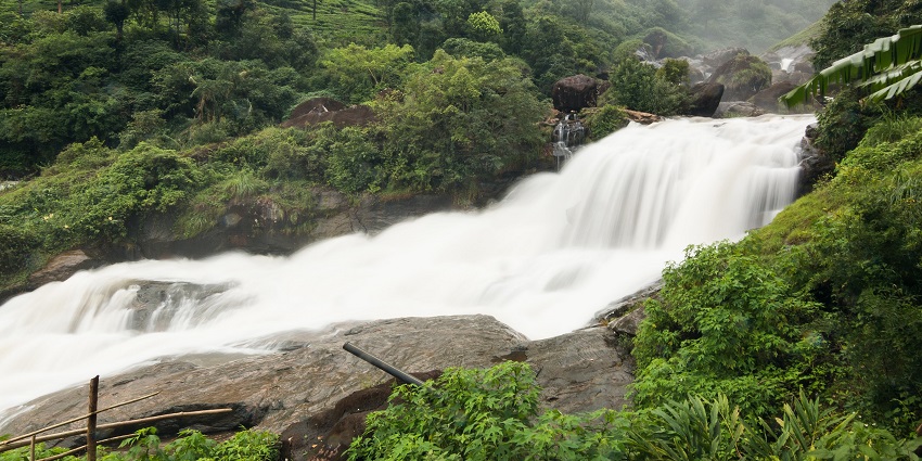Explore the gushing scintillating Attukad Waterfall coming down the hills of Idukki