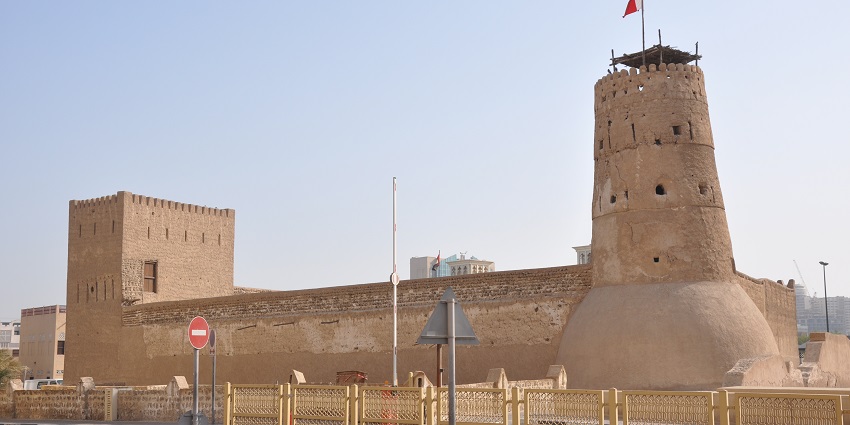 The backside view of Al Fahidi Fort