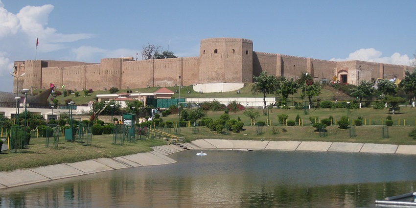 A glimpse of the popular Bahu Fort, a tourist attraction near the Akhnoor Fort.