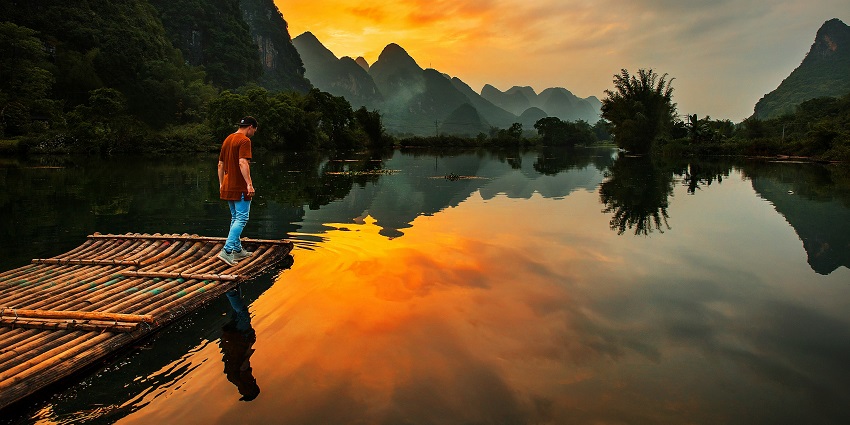 Bamboo rafting is one of the best activities to do in Chimmini Wildlife Sanctuary.