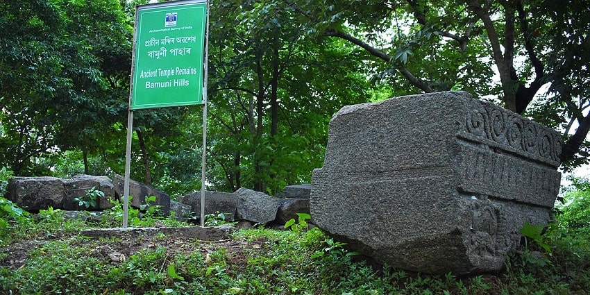Snapshot of the beautiful rock carving and green lush forest - Places to visit in Tezpur
