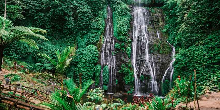 Banyumala Twin Waterfalls is yet again one of the hidden gems among the Bali waterfalls.