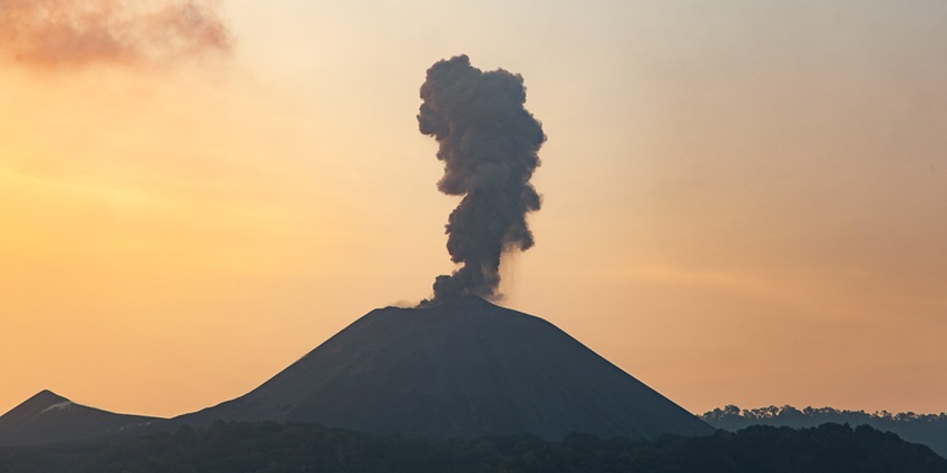 Barren Island in Andaman Island is the only active volcano in the Indian subcontinent.