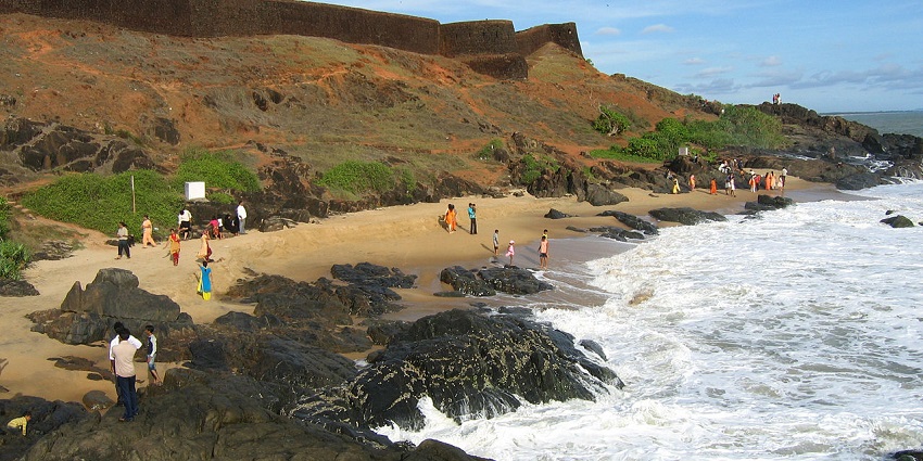 Relax and unwind at the shore of Bekal Beach, a tourist attraction in Kerala in July.