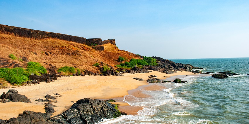 Visit the famous Bekal Fort and its ruins - one of the places to visit in Kerala in April.