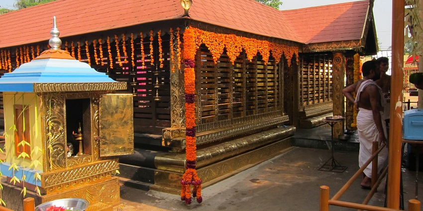 Bhagavathy Temple displays the rich architecture of Kerala with its serene landscapes.