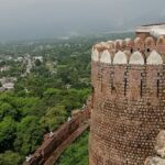 Bhimgarh Fort in Reasi, a historic fort perched on a hill with panoramic views.