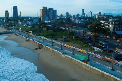 Aerial view of Calicut’s cityscape