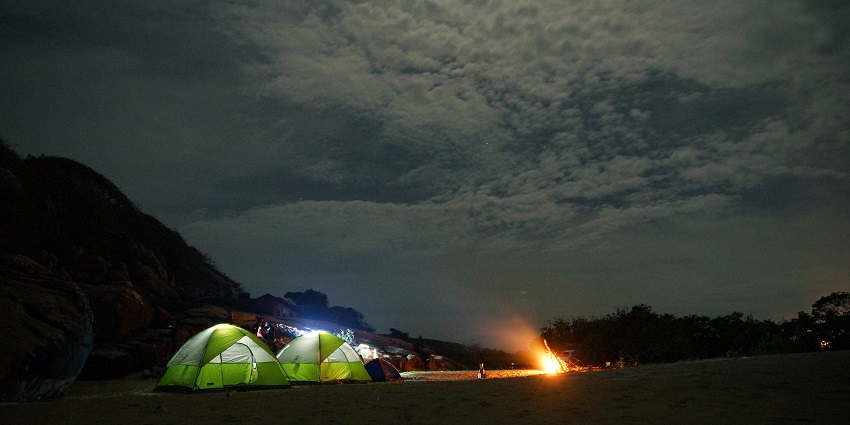 Camping in Chimmini Wildlife Sanctuary is one of the best activities to indulge in.
