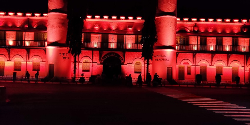 The sound and light show at Cellular Jail is conducted in time slots and is a must-attend.