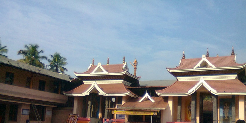 A Krishna temple entrance in Kerala