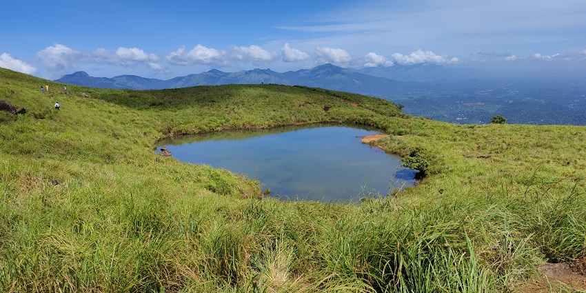 View of Chembra Peak, Wayanad and one of the place to visit near Thusharagiri Waterfalls.