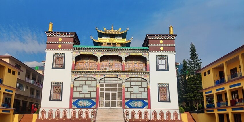 Picturesque views of the iconic Chokling Monastery the best soothing spots in the Himalayas