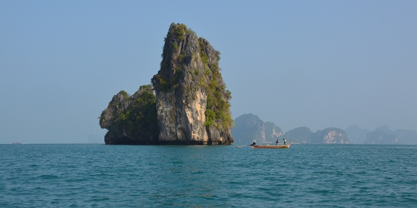 Turquoise waters and white sand beaches surround remote and scenic Cinque Island, Andaman.