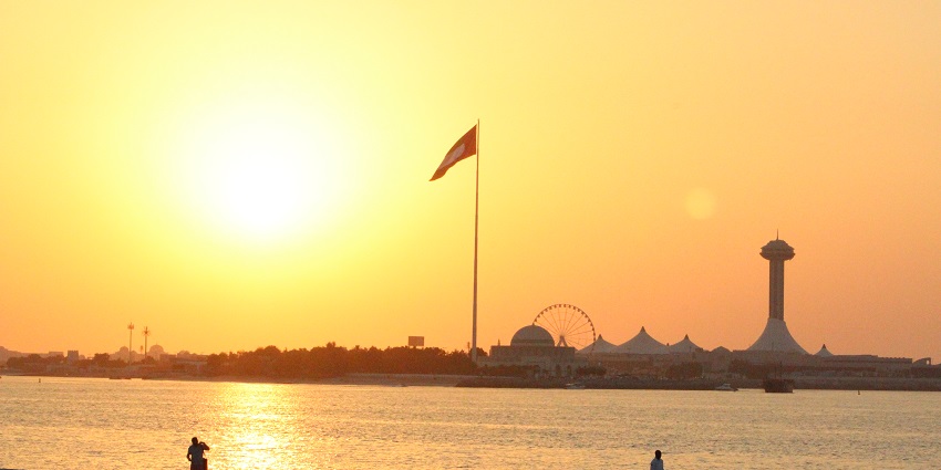Enjoy stunning sunset views at Corniche Beach, which is one of the best beaches in UAE.