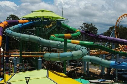 The adventurous cyclone water rides are very popular all around the water parks in India