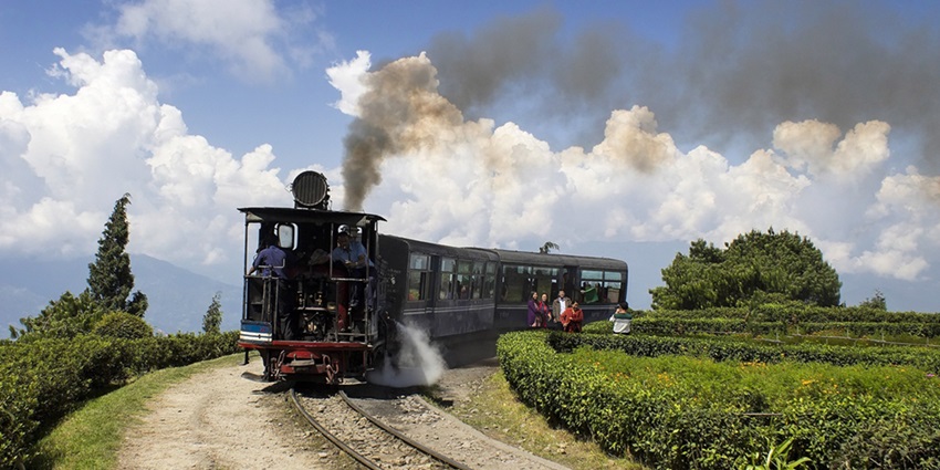 Cherish the old-world charm while hopping on the Darjeeling Himalayan Railway in Kurseong.