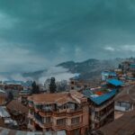 Picturesque view of Darjeeling from the road - best places to visit near Darjeeling