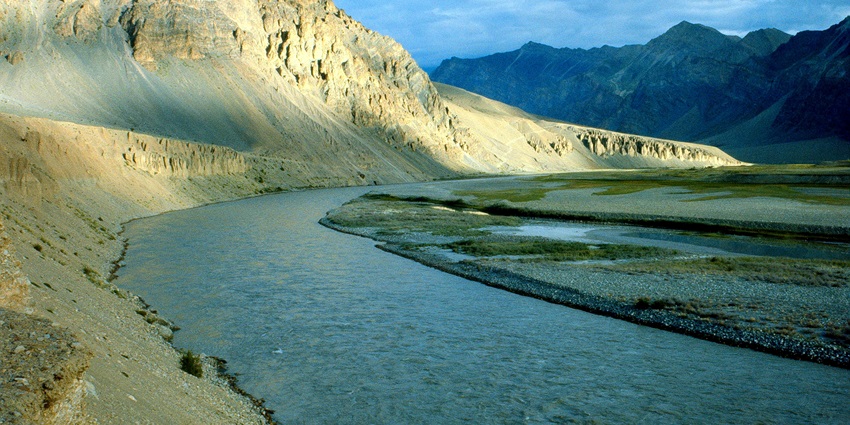 Captivating view of Doda River, one of the best places to visit in Kashmir in February.