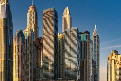 A dashing view of the Dubai Skyline during daytime