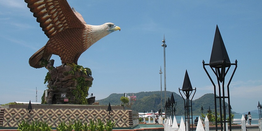 Eagle square is a magnificent sight for tourist to relax while visiting Langkawi